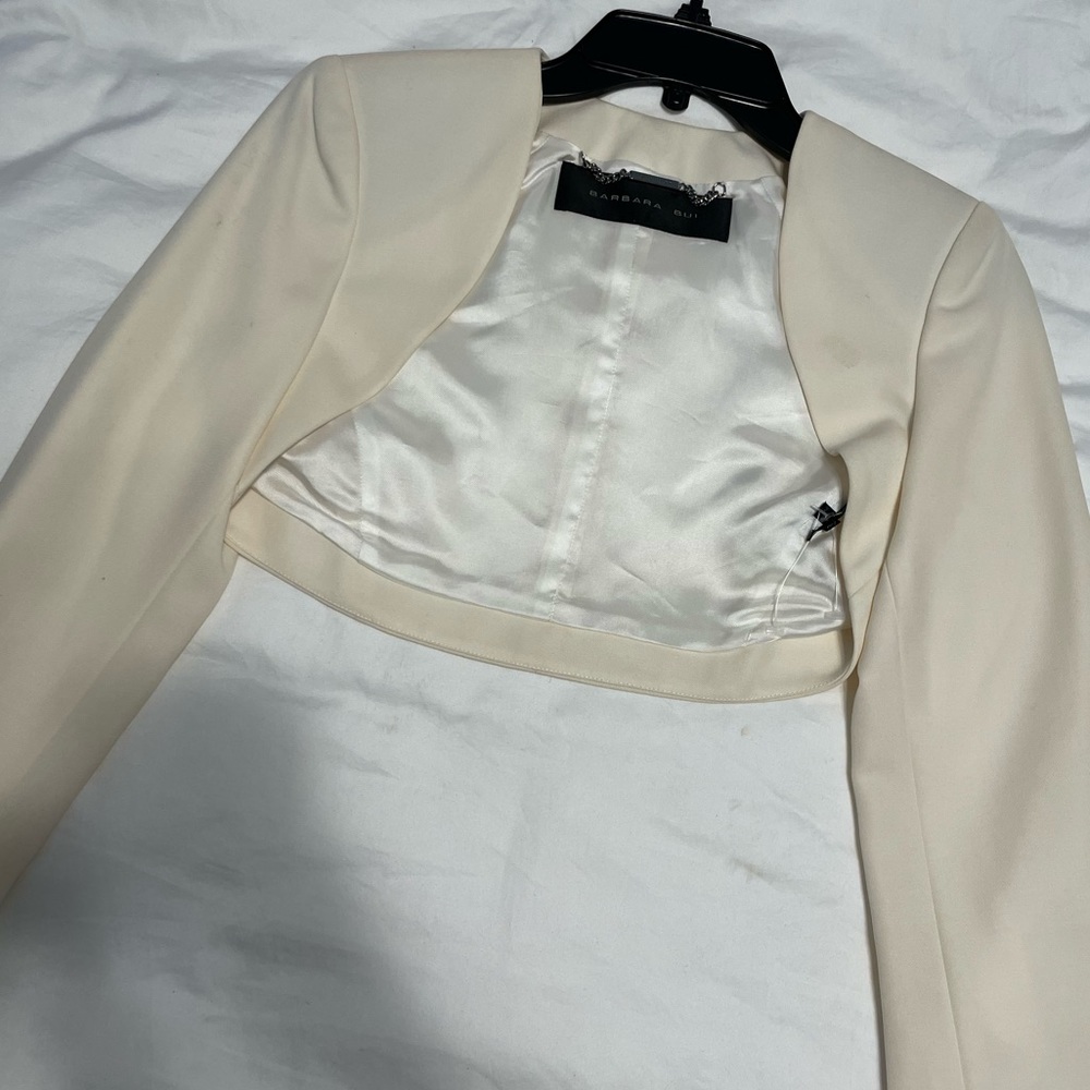 Barbara Bui crop white blazer